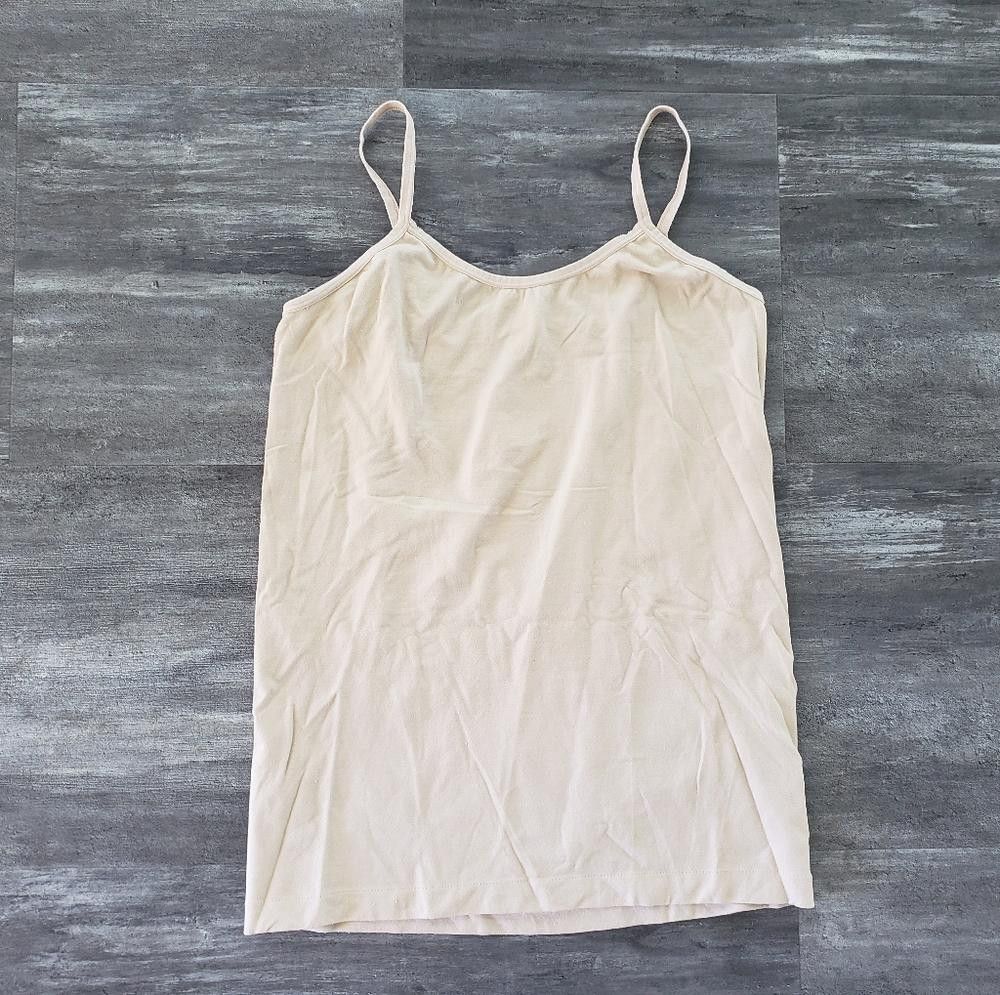 Designer Beige Basic OneStepUp Long Fitted Tank Size M / US 6-8 / IT 42-44 - 1 Thumbnail