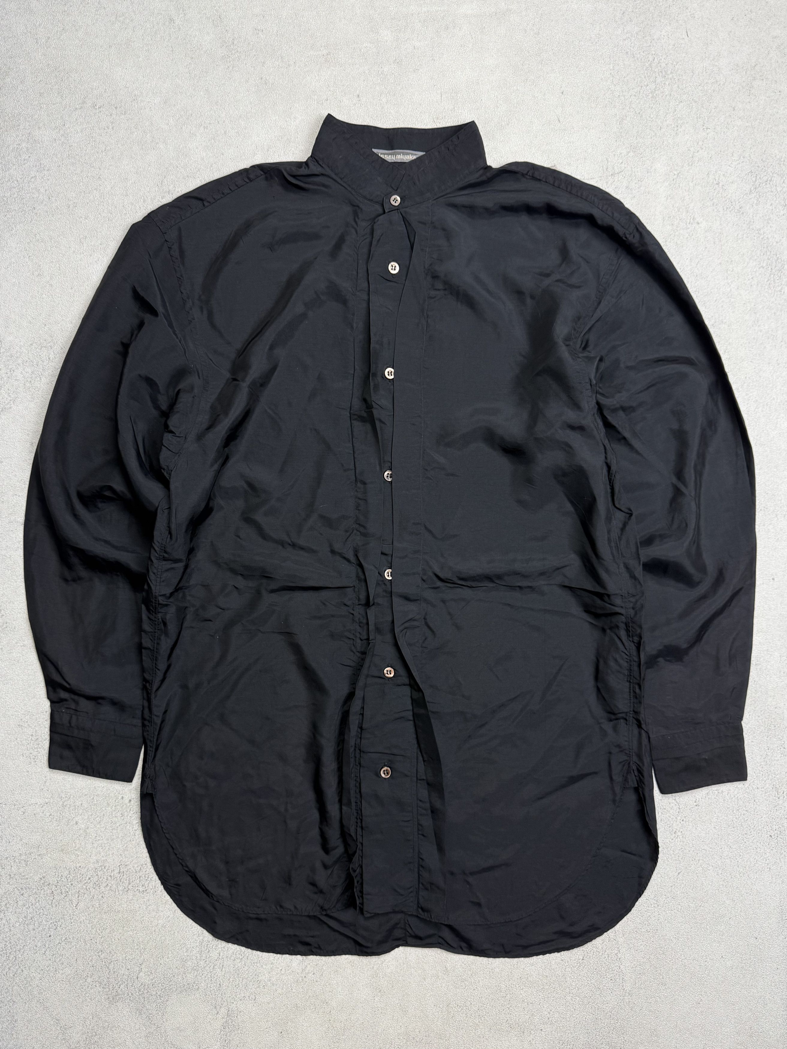 Issey Miyake Vintage 90s Issey Miyake Black Shirt Size US M / EU 48-50 / 2 - 1 Thumbnail