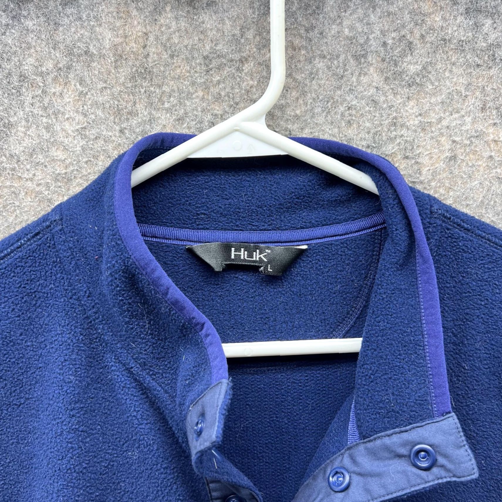 Vintage VINTAGE Huk Sweater Men Large Blue 1/4 Zip Pullover Sweatshirt Casual Fleece Jacket Vtg Size US L / EU 52-54 / 3 - 4 Thumbnail