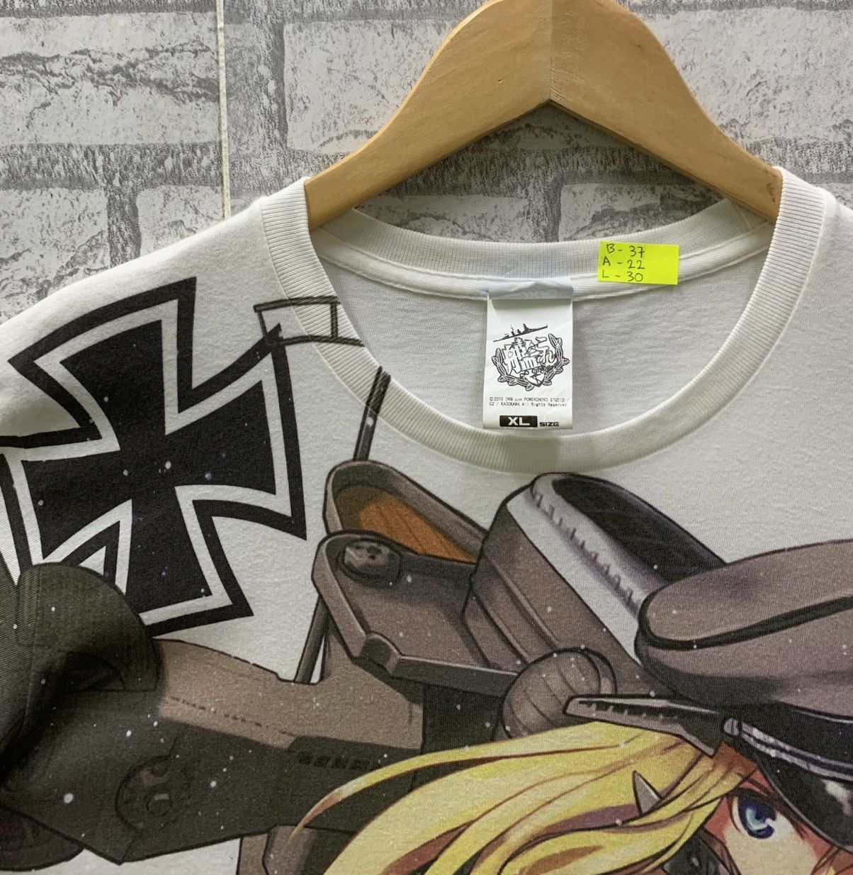Anime VERY RARE!!! BISMARCK ALLOVERPRINT JAPANESE ANIME T-SHIRTS Size US XL / EU 56 / 4 - 6 Thumbnail