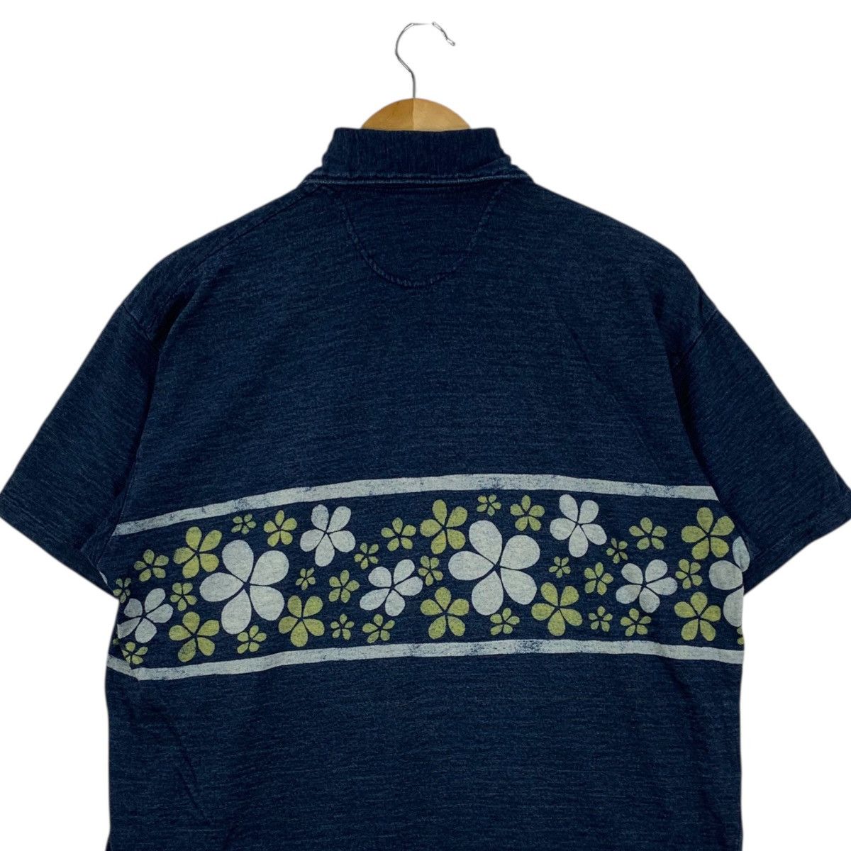 45rpm Vintage 45RPM Japanese Brand Casualwear Flower Polos T-Shirt Size US L / EU 52-54 / 3 - 4 Thumbnail