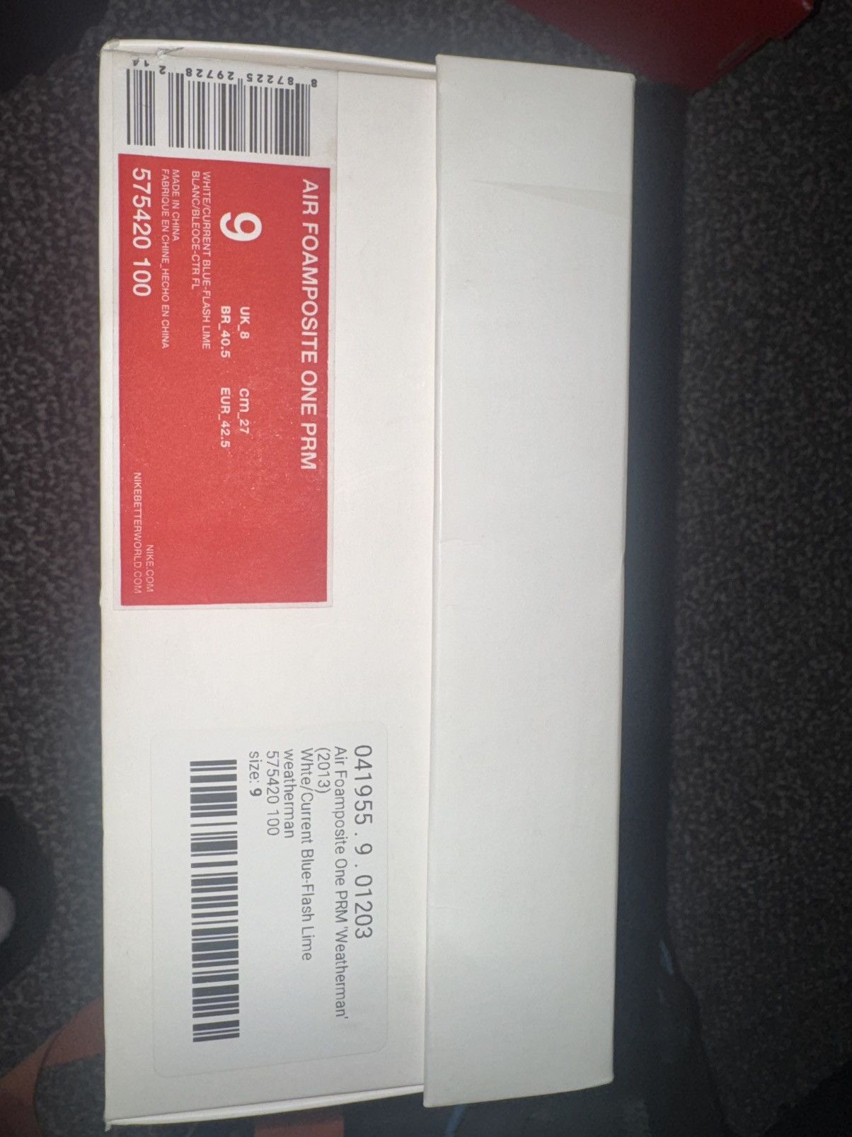 Nike Nike Air Foamposite One Weatherman 2013 Size US 9 / EU 42 - 13 Thumbnail