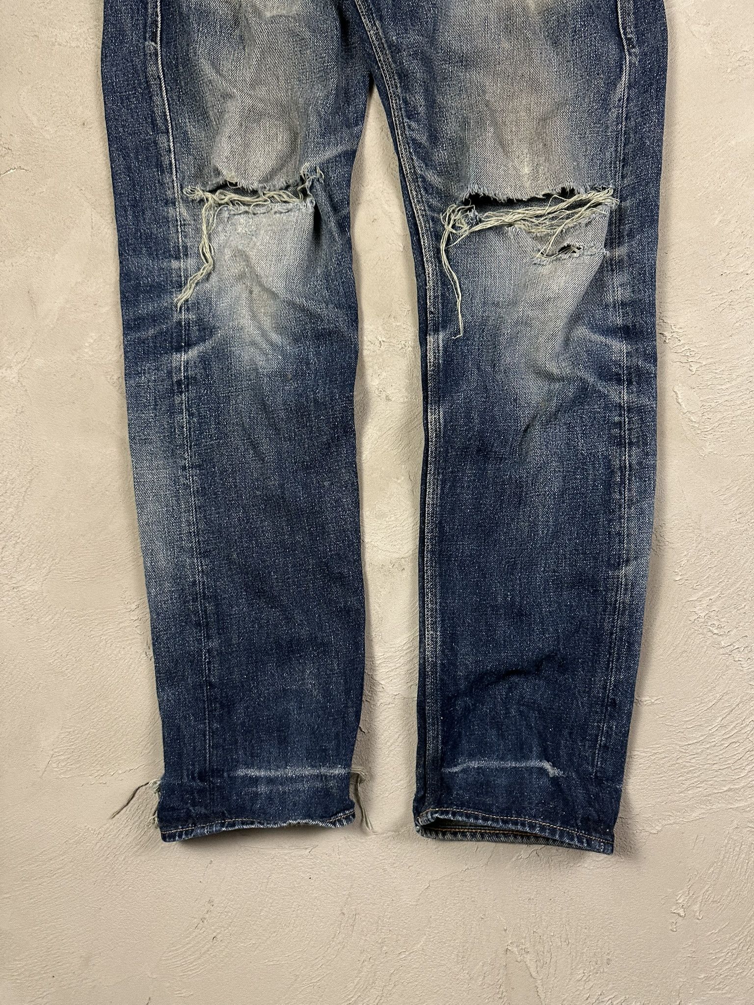 Japanese Brand Vintage Japanese Kuyichi Distressed Y2k Faded Straight Denim Size US 32 / EU 48 - 2 Thumbnail