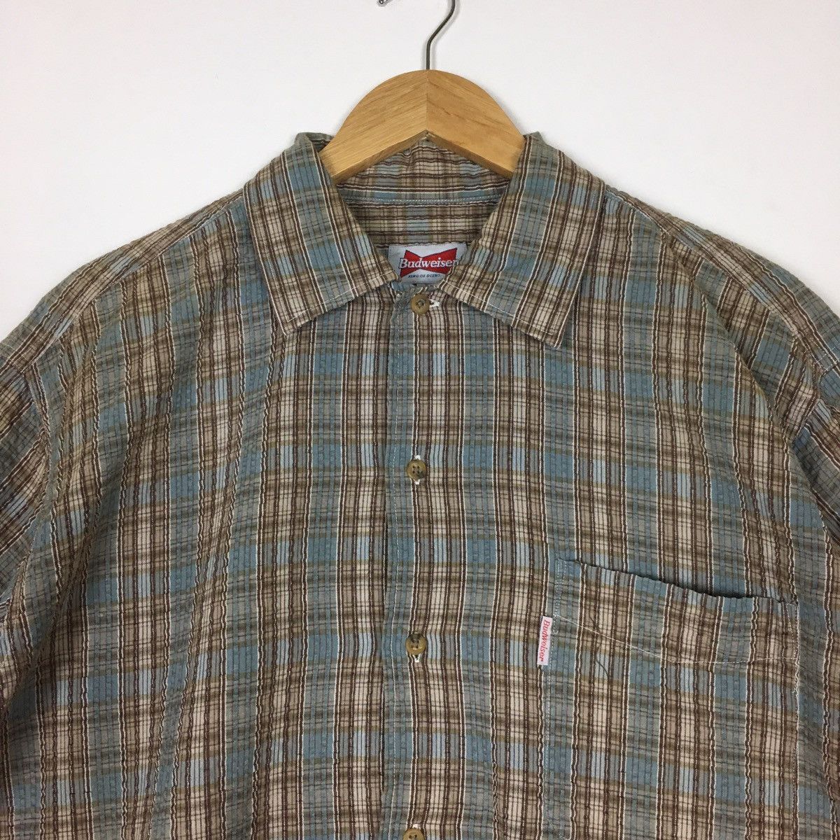 Budweiser Vintage Budweiser King Of Beers Button Ups Size US L / EU 52-54 / 3 - 6 Thumbnail