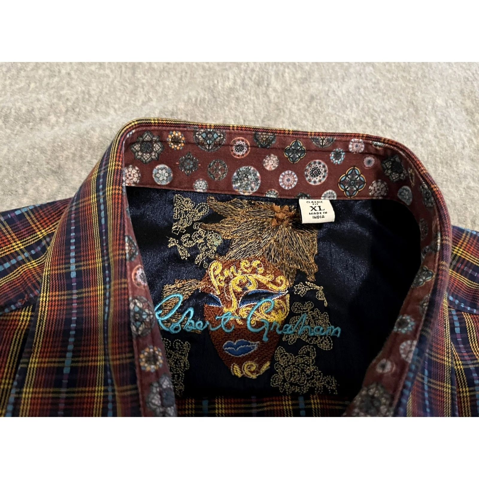 Robert Graham Robert Graham Long Sleeve Button-Up Plaid Shirt Mens XL Size US XL / EU 56 / 4 - 2 Thumbnail