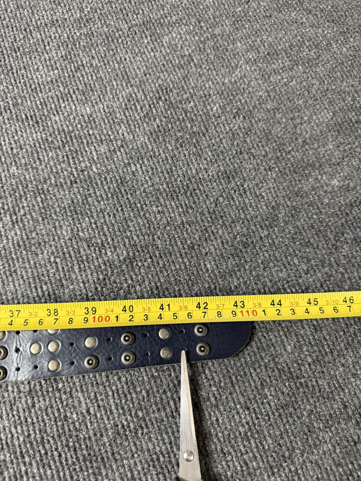 Japanese Brand Vintage Japanese Leather Punk Emo Rock Goth Y2K Drill belt Size ONE SIZE - 18 Thumbnail