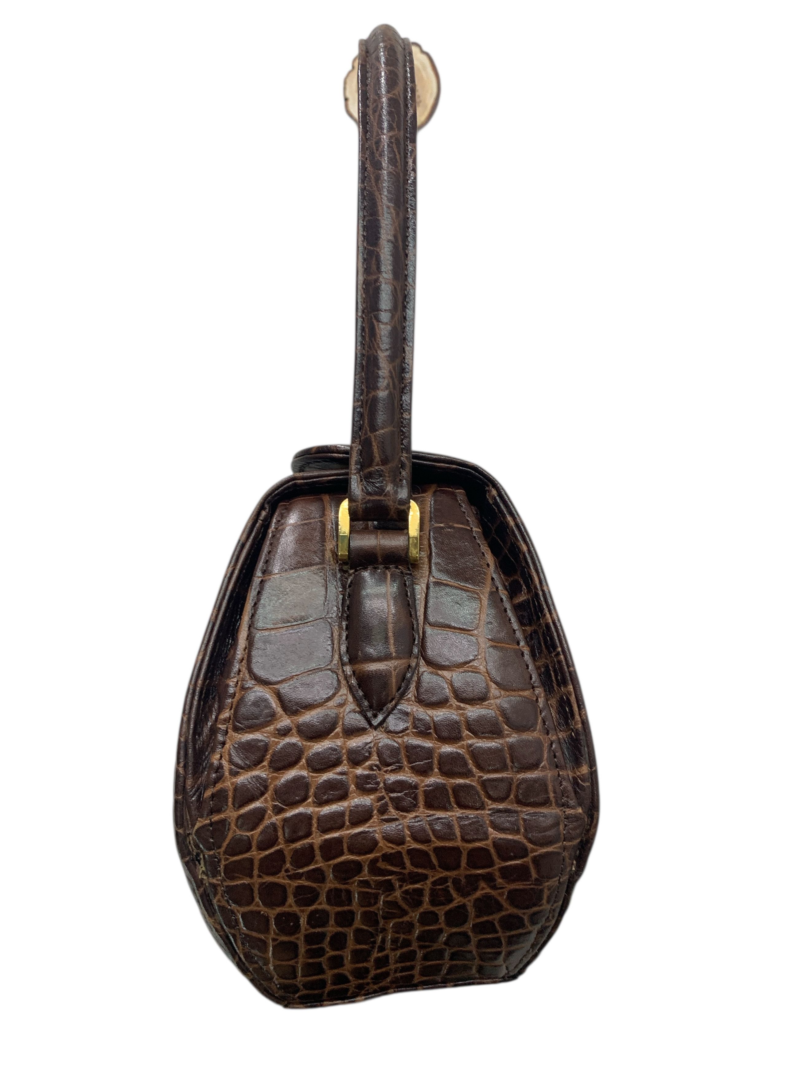 Japanese Brand Crocodile Leather Bag Sholuder Size ONE SIZE - 3 Thumbnail