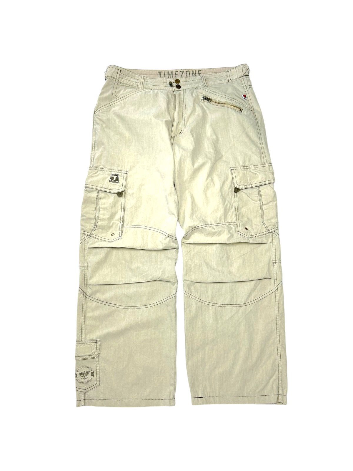 Japanese Brand × Vintage Vintage light cargo pants Size US 33 - 1 Thumbnail
