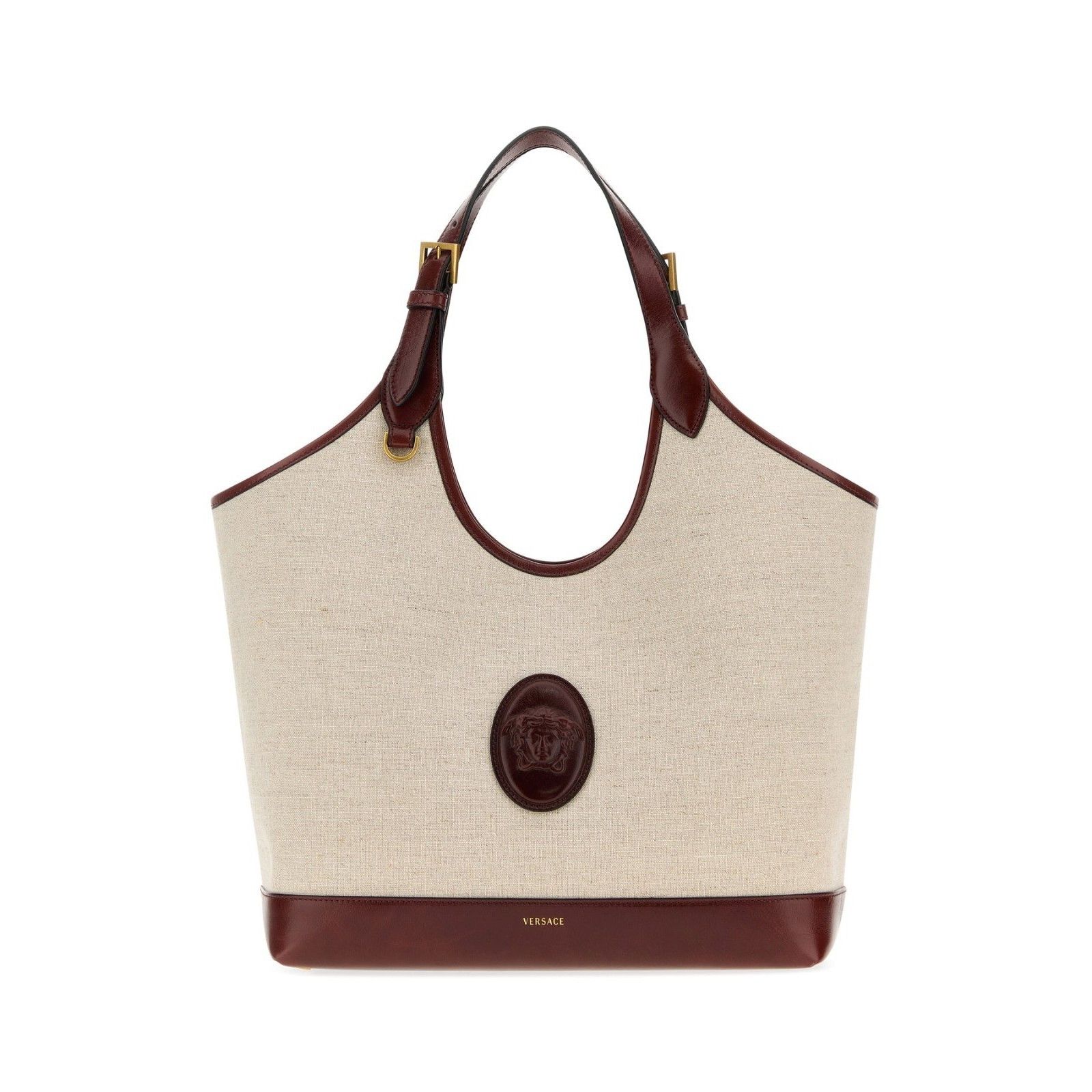 Versace VERSACE Brown Riviere Large Tote Bag New Size ONE SIZE - 1 Thumbnail