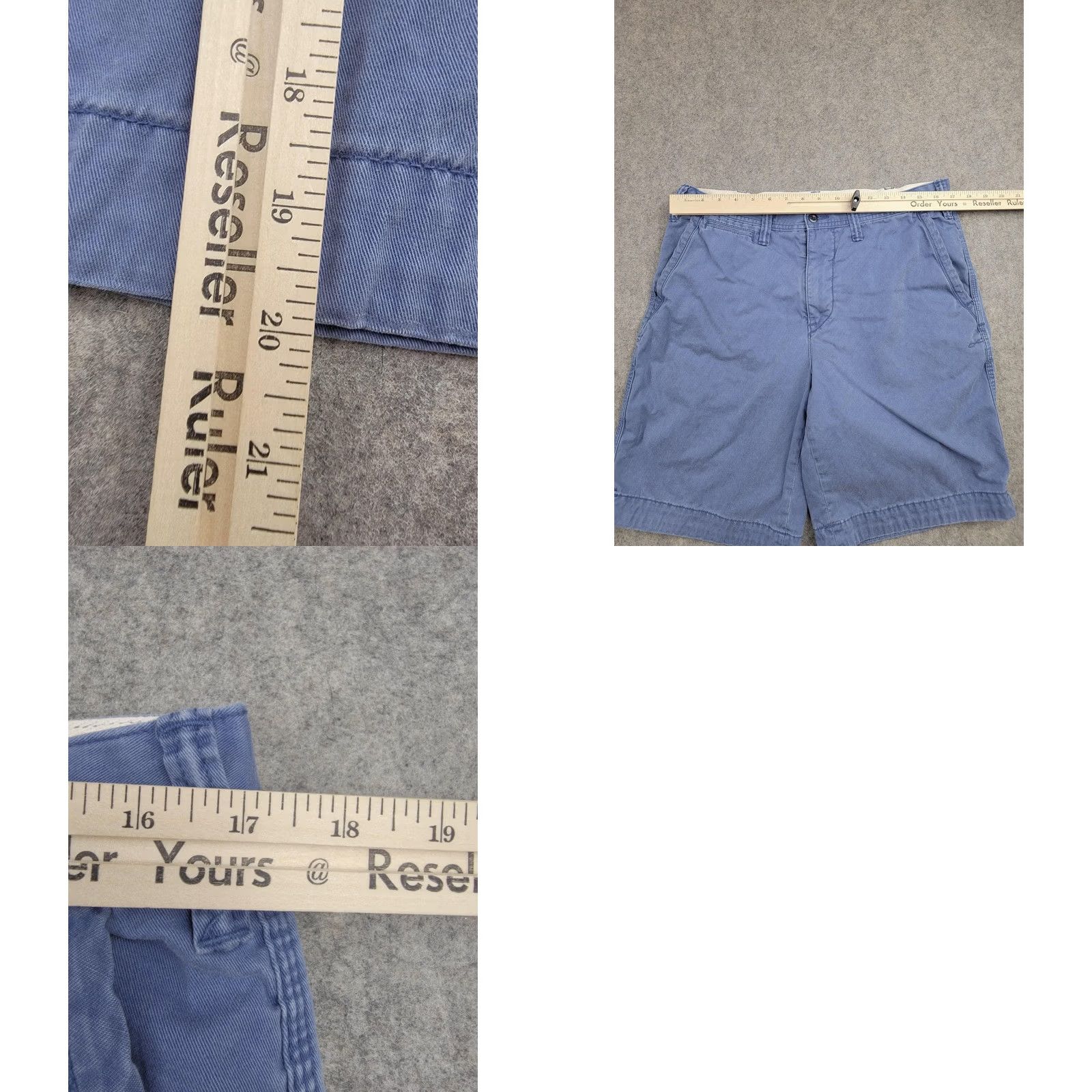 Polo Ralph Lauren Polo Ralph Lauren Shorts Mens 33 Blue Relaxed Fit Chino Cotton Flat Front Pony Size US XS / EU 42 / 0 - 10 Thumbnail