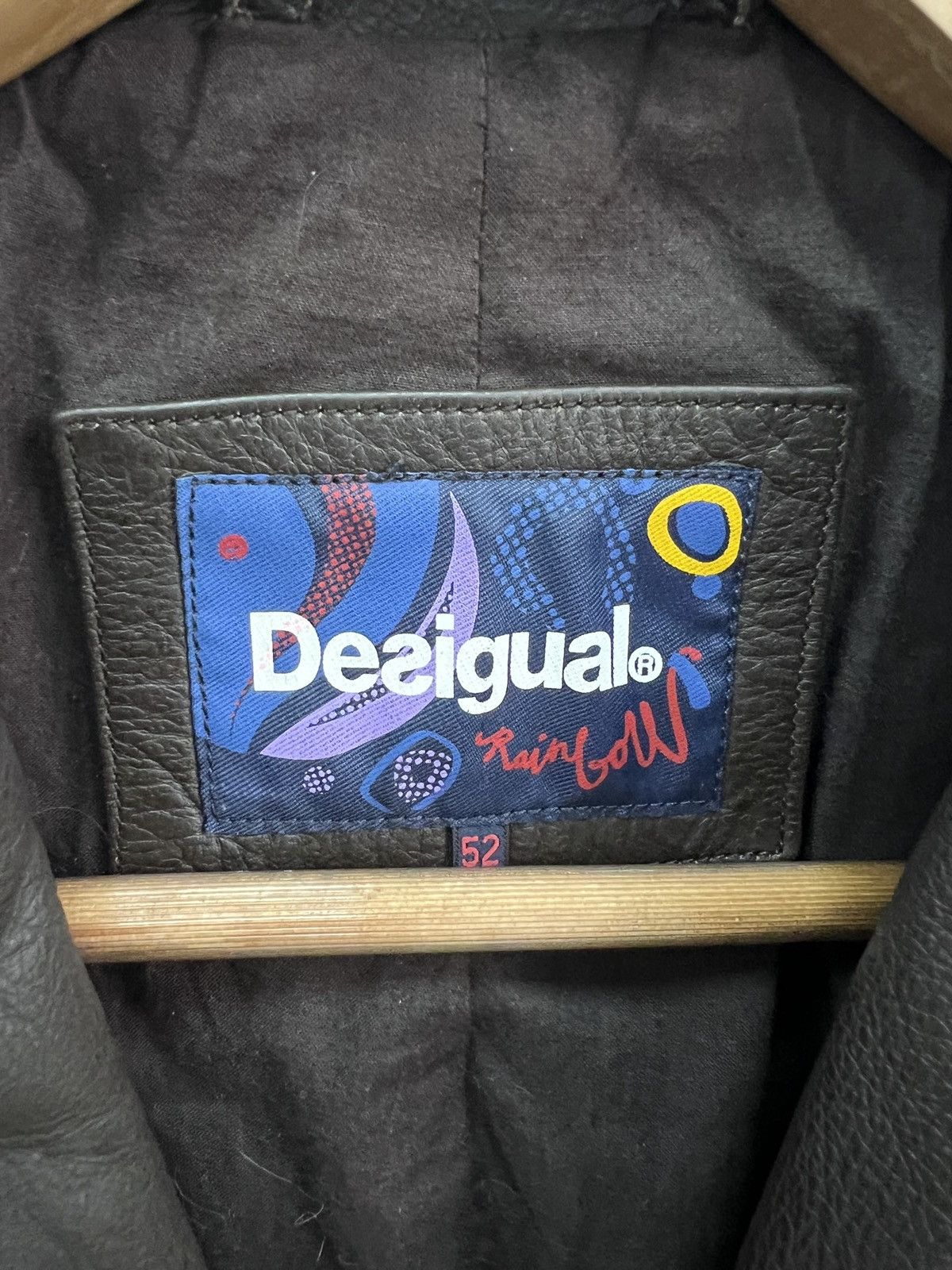Desigual Rare blazer desigual style leather blazer avant GARDE y2k Size US L / EU 52-54 / 3 - 4 Thumbnail