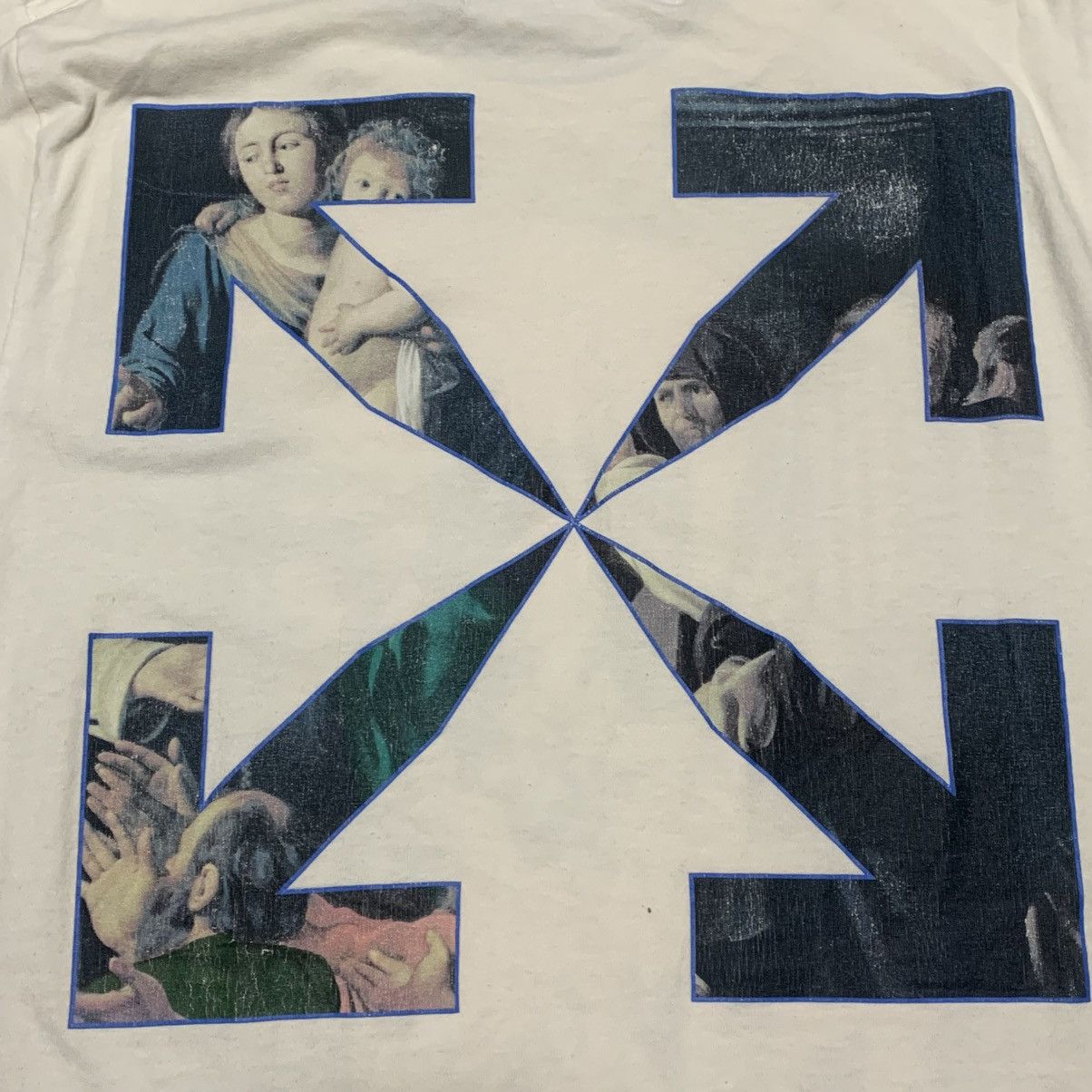 Off-White Off White Medium Caravaggio Arrows White Tee Virgil Abloh Size US M / EU 48-50 / 2 - 4 Thumbnail