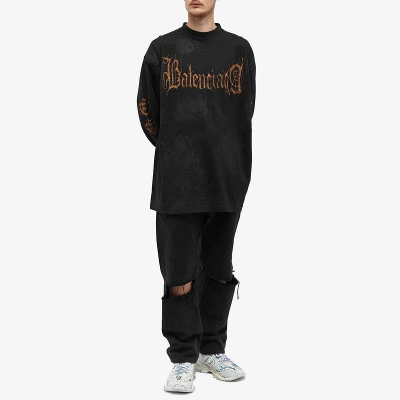 Balenciaga 💥$1.3K VALUE💥Balenciaga Ripped Loose Fit Jeans Size US 30 / EU 46 - 2 Thumbnail