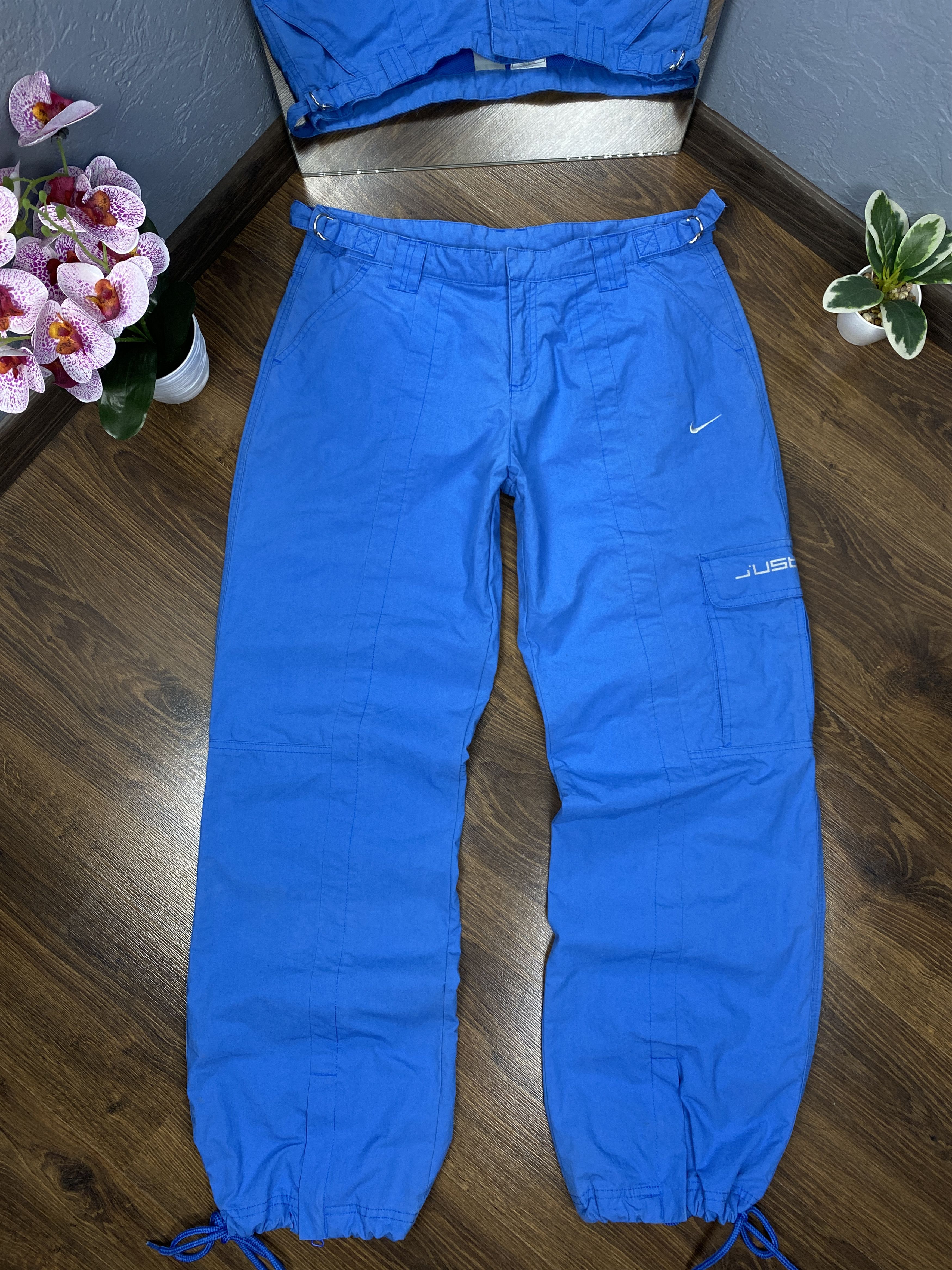 Nike Nike Vintage Womens Nylon Baggy Cargo Pants Y2K Size 32" / US 10 / IT 46 - 1 Thumbnail