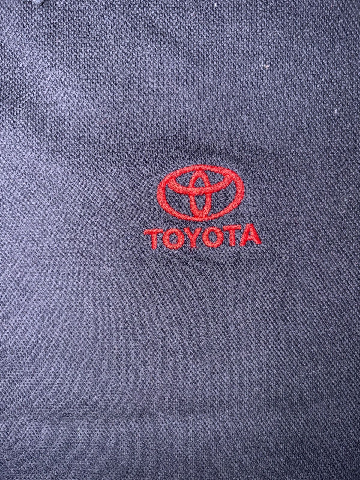 Japanese Brand VTG TOYOTA Corporate Polo Navy Blue - Size L (Fits XL/XXL) Size US L / EU 52-54 / 3 - 7 Thumbnail