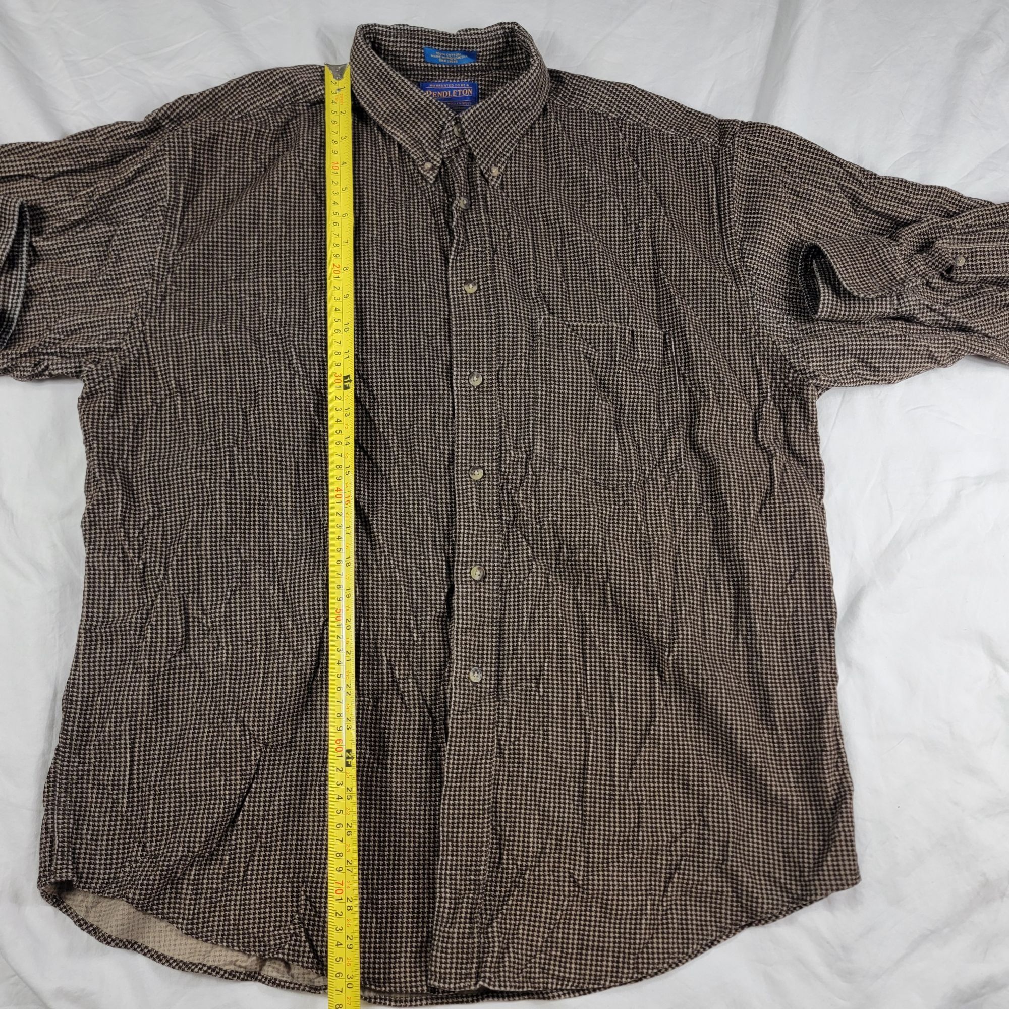 Pendleton Pendleton Mens XL Brown Long Sleeve Button Down Shirt Casual Size US XL / EU 56 / 4 - 7 Thumbnail