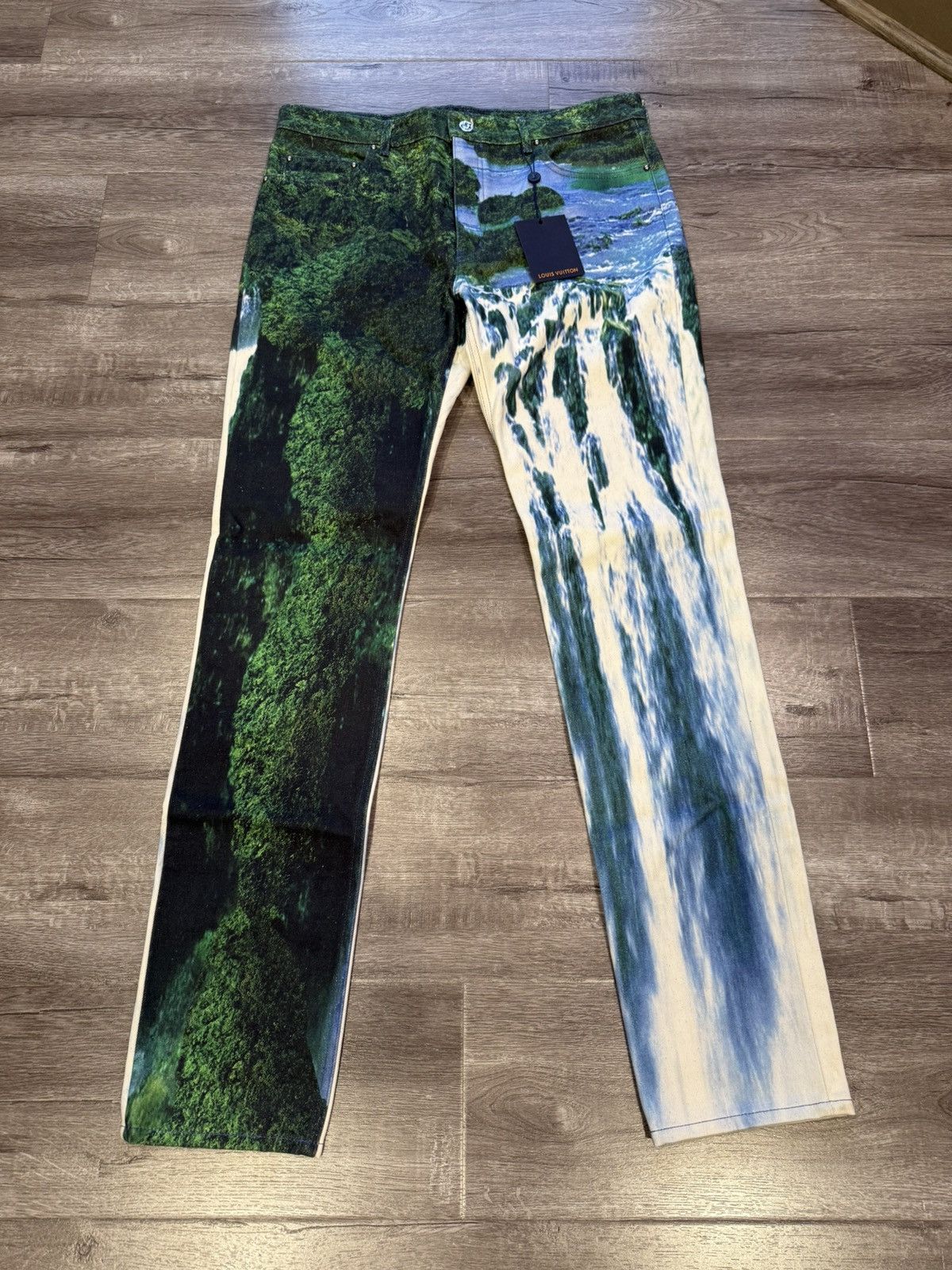 Louis Vuitton Louis Vuitton Amen Break Waterfall Denim Pants Size US 34 / EU 50 - 1 Thumbnail