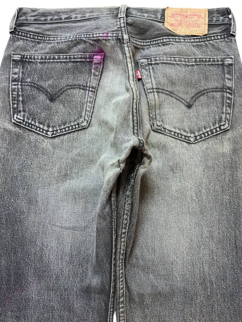 Levi's Vintage Clothing Vintage Levi’s 501 Faded Grunge Whiskers Denim Size US 30 / EU 46 - 6 Thumbnail
