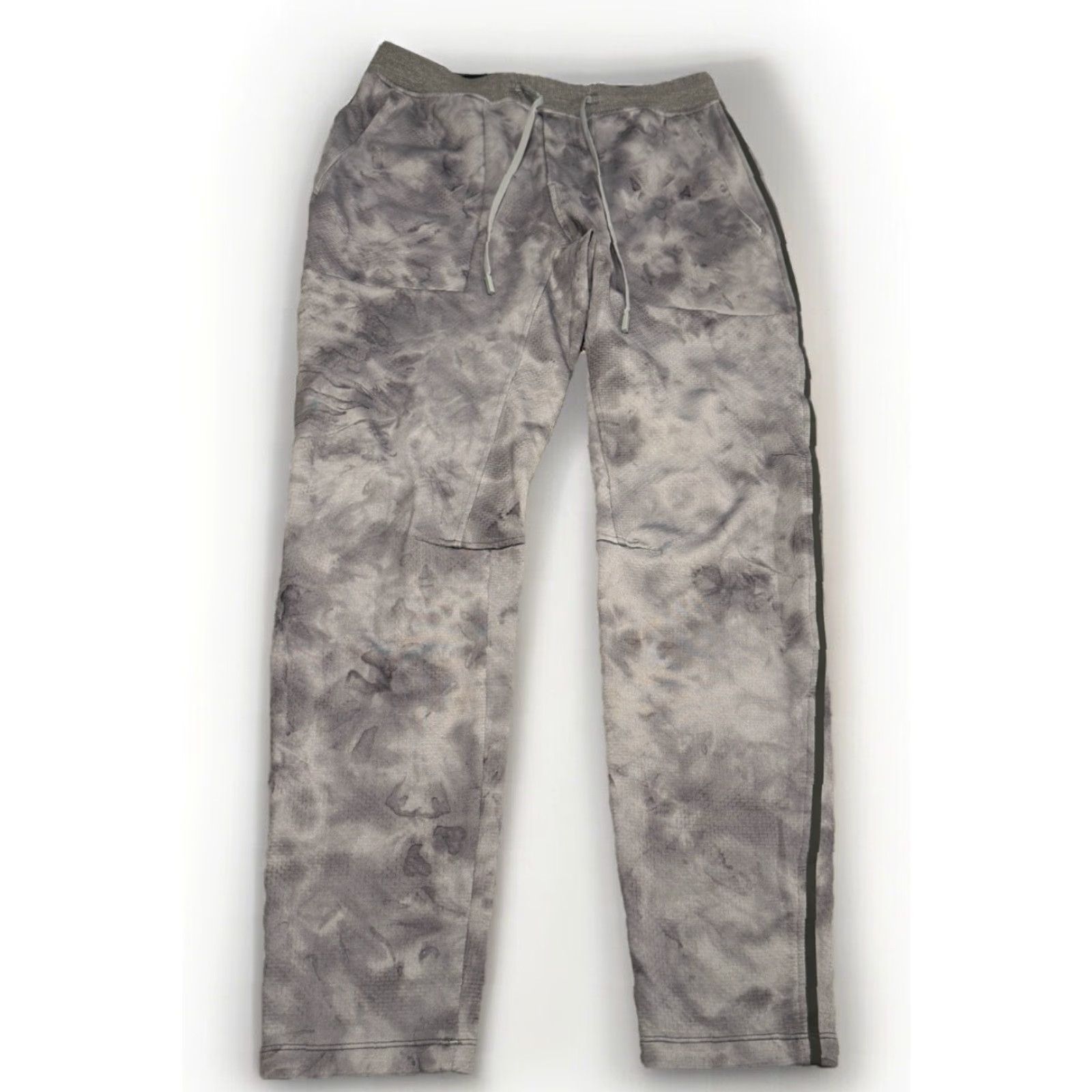 Lululemon Lululemon Textured Tech Pants M Mens Gray Camouflage Jogger Slim Size Medium Tapered Drawstring Activewear Size US 31 - 4 Thumbnail
