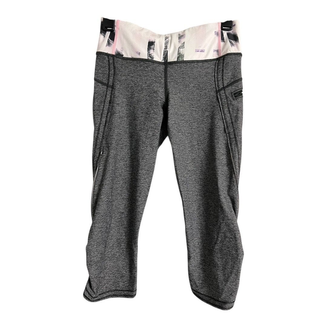 Lululemon Lululemon Crop Leggings Women's Size 6 Gray Athletic Pants Size 28" / US 6 / IT 42 - 1 Thumbnail