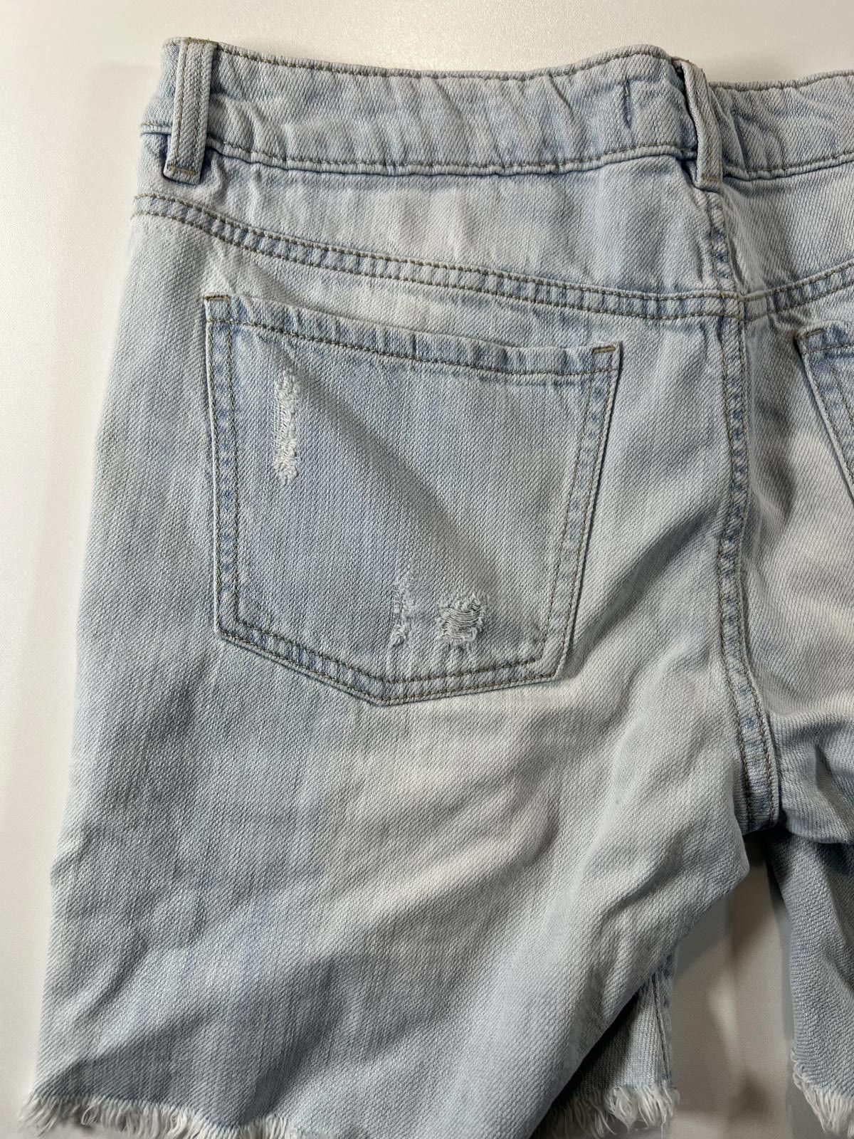 Unknown London Light Blue Distressed Denim Shorts Size ONE SIZE - 12 Thumbnail