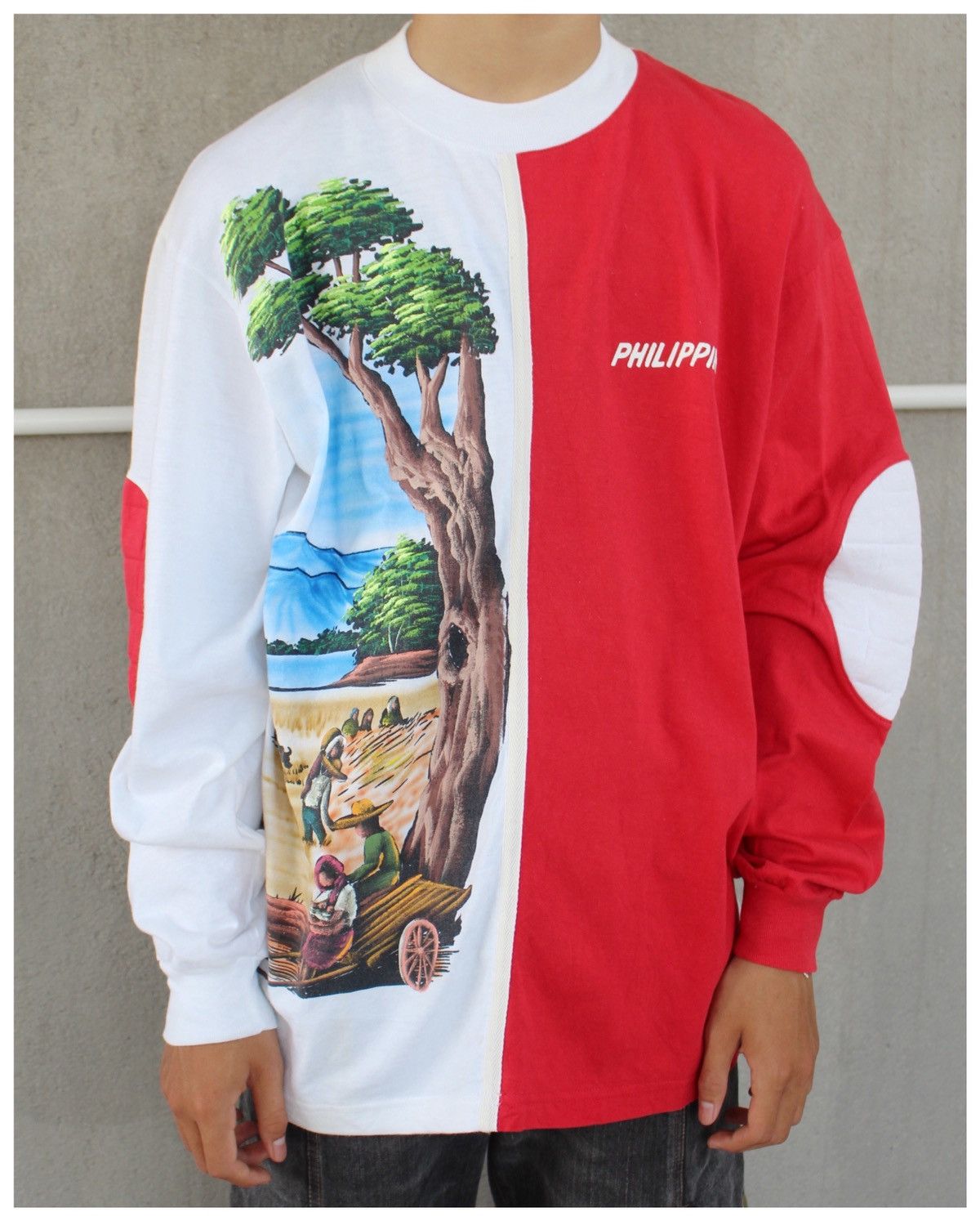 Vintage 1990S DIBUHO PHILIPPINE HAND-PAINTED SOUVENIR CREWNECK Size US L / EU 52-54 / 3 - 2 Thumbnail
