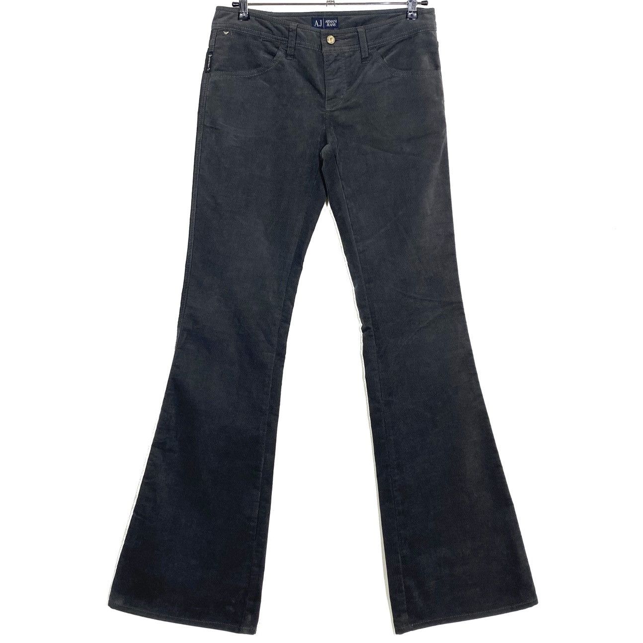 Armani Pantalon Flare Velours Côtelé Vintage 2000’s Armani Jeans Size 27" / US 4 / IT 40 - 2 Thumbnail