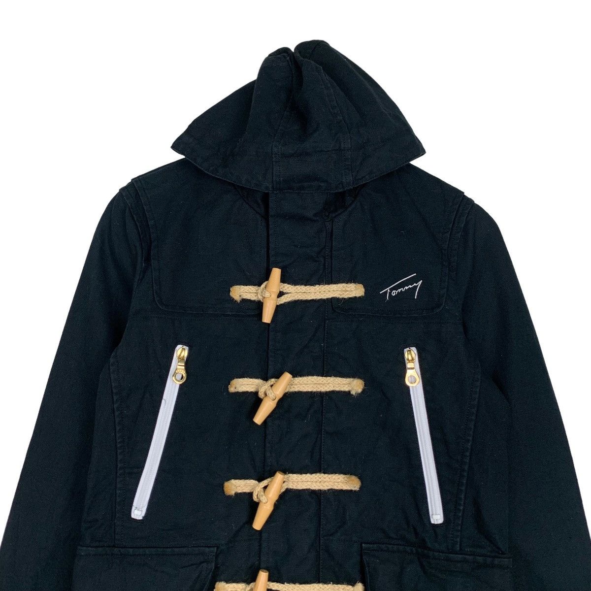 Tommy Jeans TOMMY Cotton Toggle Button Zipper Hoodie Jacket #0986-C44 Size US S / EU 44-46 / 1 - 3 Thumbnail
