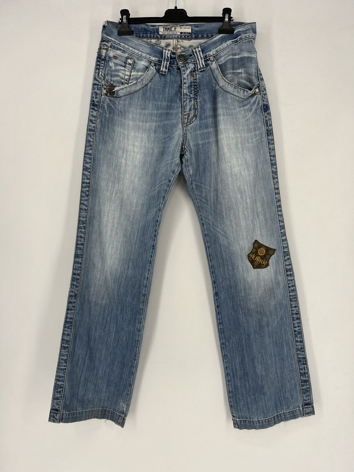Japanese Brand × Vintage Vintage TAKE TWO Denim Jeans, Made In Italy "Style Ed Hardy Size US 32 / EU 48 - 2 Thumbnail