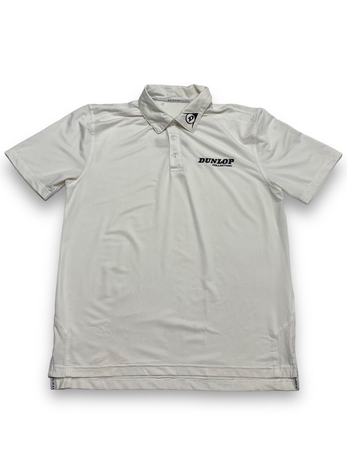 Dunlop Vintage DUNLOP White Polo Shirt Size US M / EU 48-50 / 2 - 1 Thumbnail