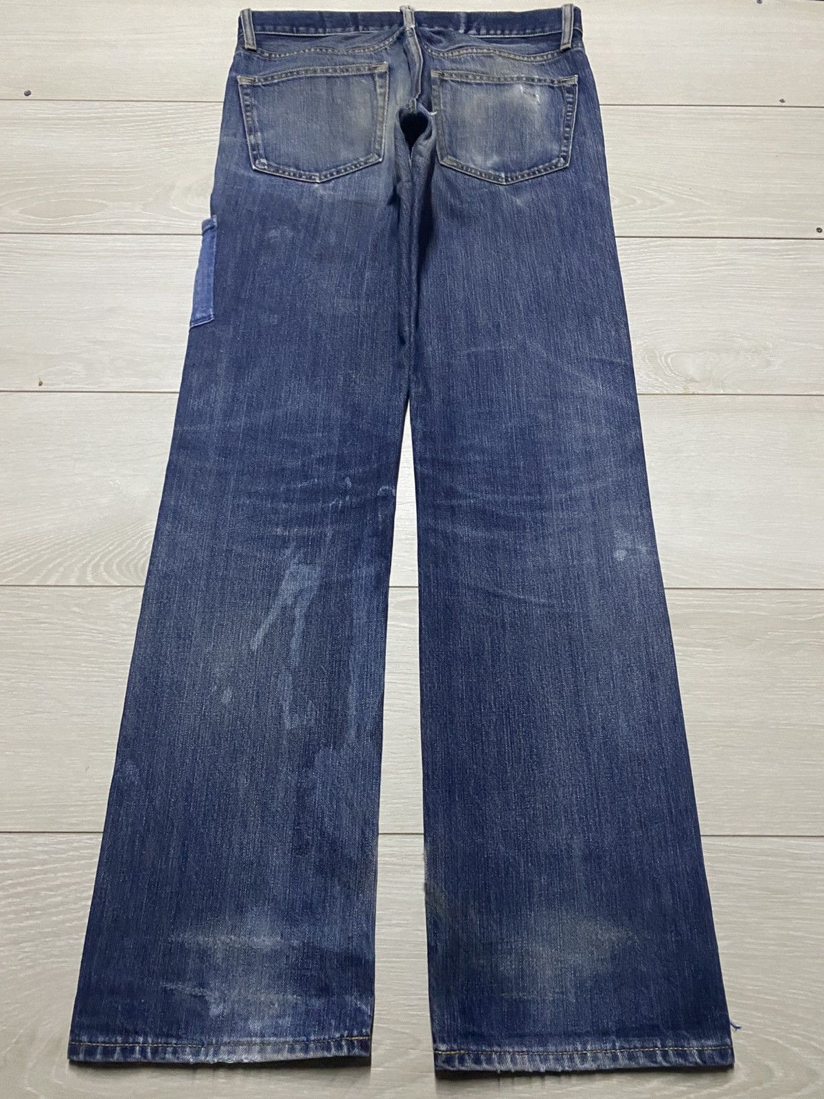 Uniqlo Vintage Uniqlo Mud Wash Distressed Loose Jeans Size US 31 - 2 Thumbnail
