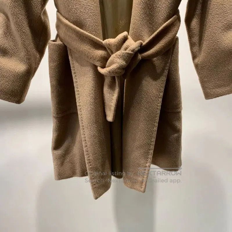 Max Mara MaxMara Women’s Wool Coat in Light Brown . Size XXS / US 00 / IT 34 - 4 Thumbnail