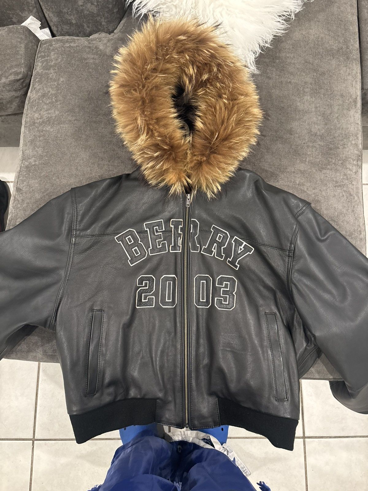 Other Limited Edition Black Leather Raspberry Jacket with Fur hood Size US S / EU 44-46 / 1 - 1 Thumbnail