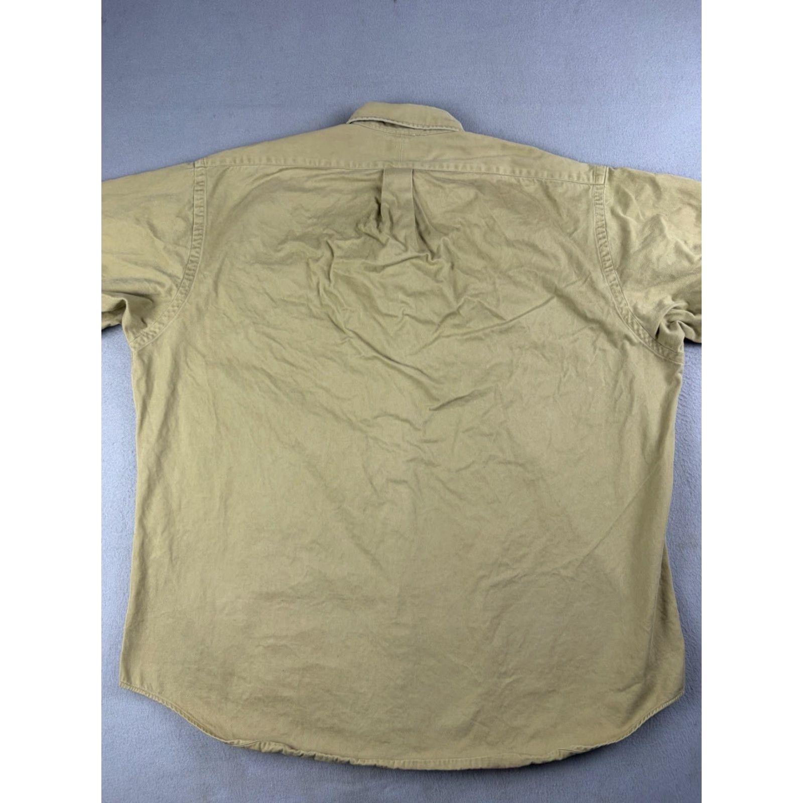 Polo Ralph Lauren VINTAGE Polo Ralph Lauren Shirt Large Brown 90s Button-Down Crest Logo Men L Size US L / EU 52-54 / 3 - 5 Thumbnail