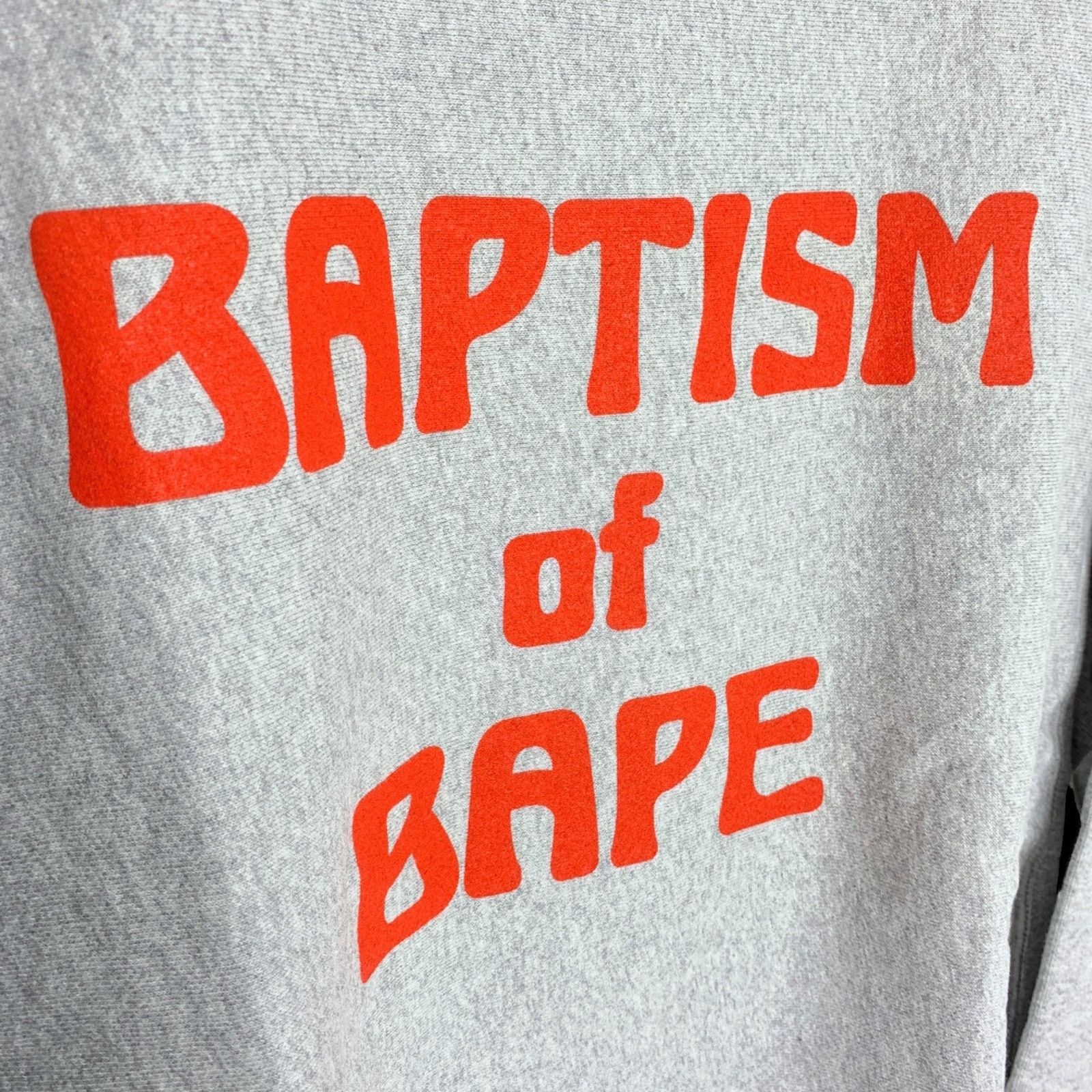Bape × Fragment Design [DS!] 2009 "BAPTISM OF BAPE" Crewneck Sweatshirt | M Size US M / EU 48-50 / 2 - 3 Thumbnail