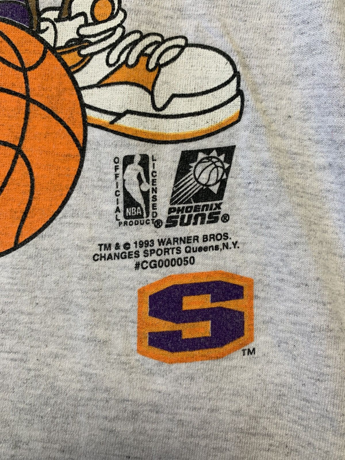 NBA × Vintage Vintage phoenix suns looney tunes basketball sports tee Size US L / EU 52-54 / 3 - 5 Thumbnail
