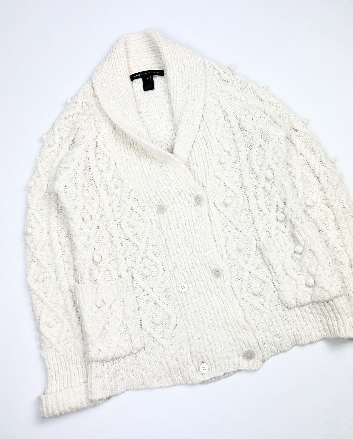 Acne Studios × Designer × Marc Jacobs Marc By Marc Jacobs Wool Cardigan Knit Sweater Size S / US 4 / IT 40 - 3 Thumbnail