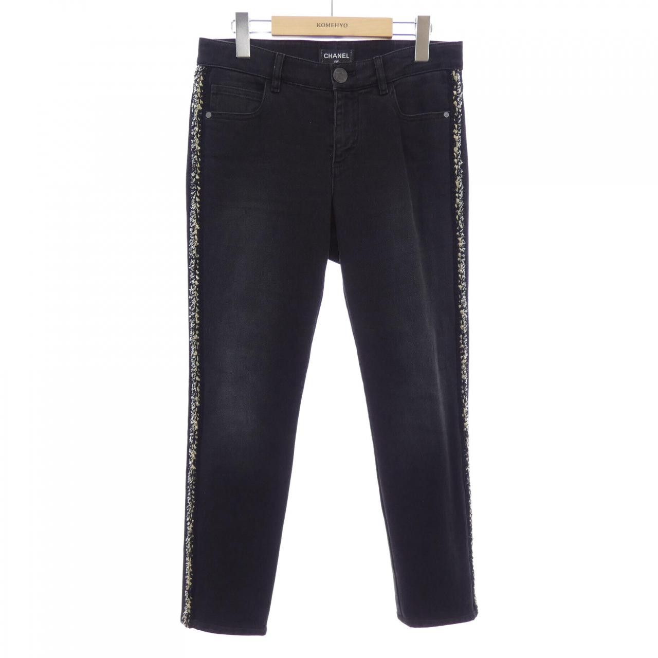 Chanel Chanel Chanel Denim Jeans Textile Jeans P59530V45241 DUTY FREE for USA Size ONE SIZE - 1 Thumbnail