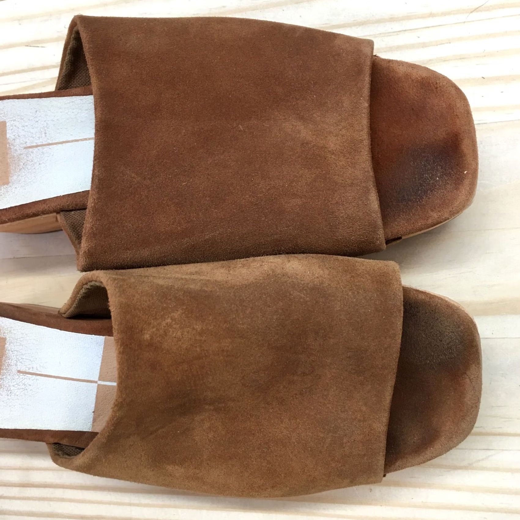 Dolce Vita Dolce Vita Sandals Womens 7 Slip On Slides Brown Leather Studded Size US 7 / IT 37 - 6 Thumbnail