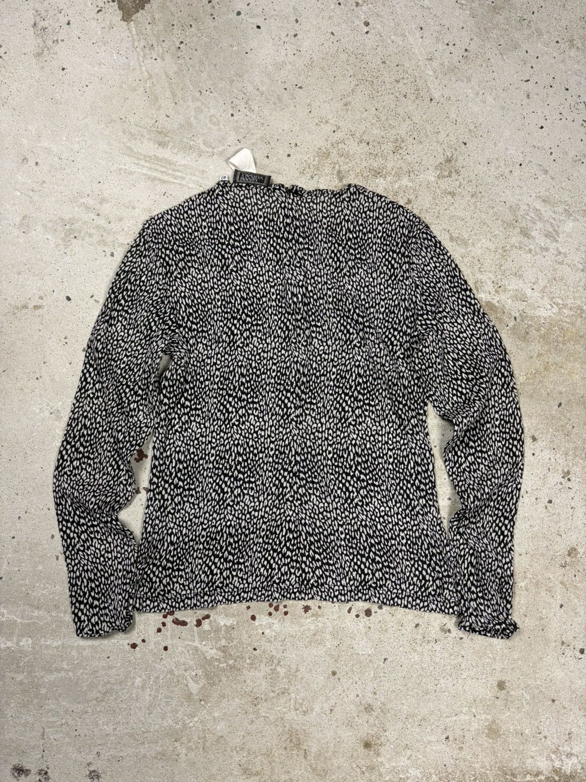 Versace Vintage 90s Gianni Versace Couture Silk Animal Print Top Size S / US 4 / IT 40 - 2 Thumbnail