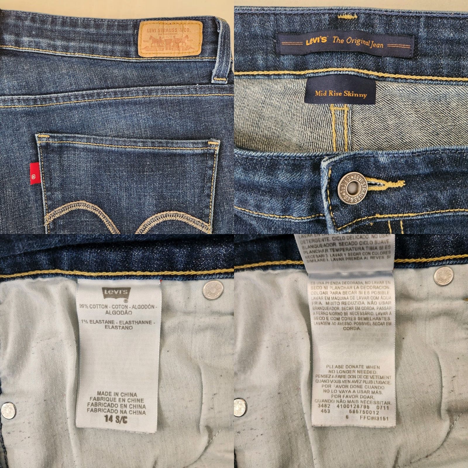 Levi's **Levi's Curvy Women's Medium Wash Denim Jeans Size 14** User: Levi's Curvy Women's Medium Wash Denim Jeans Size 14 Size 36" / US 14 / IT 50 - 8 Thumbnail