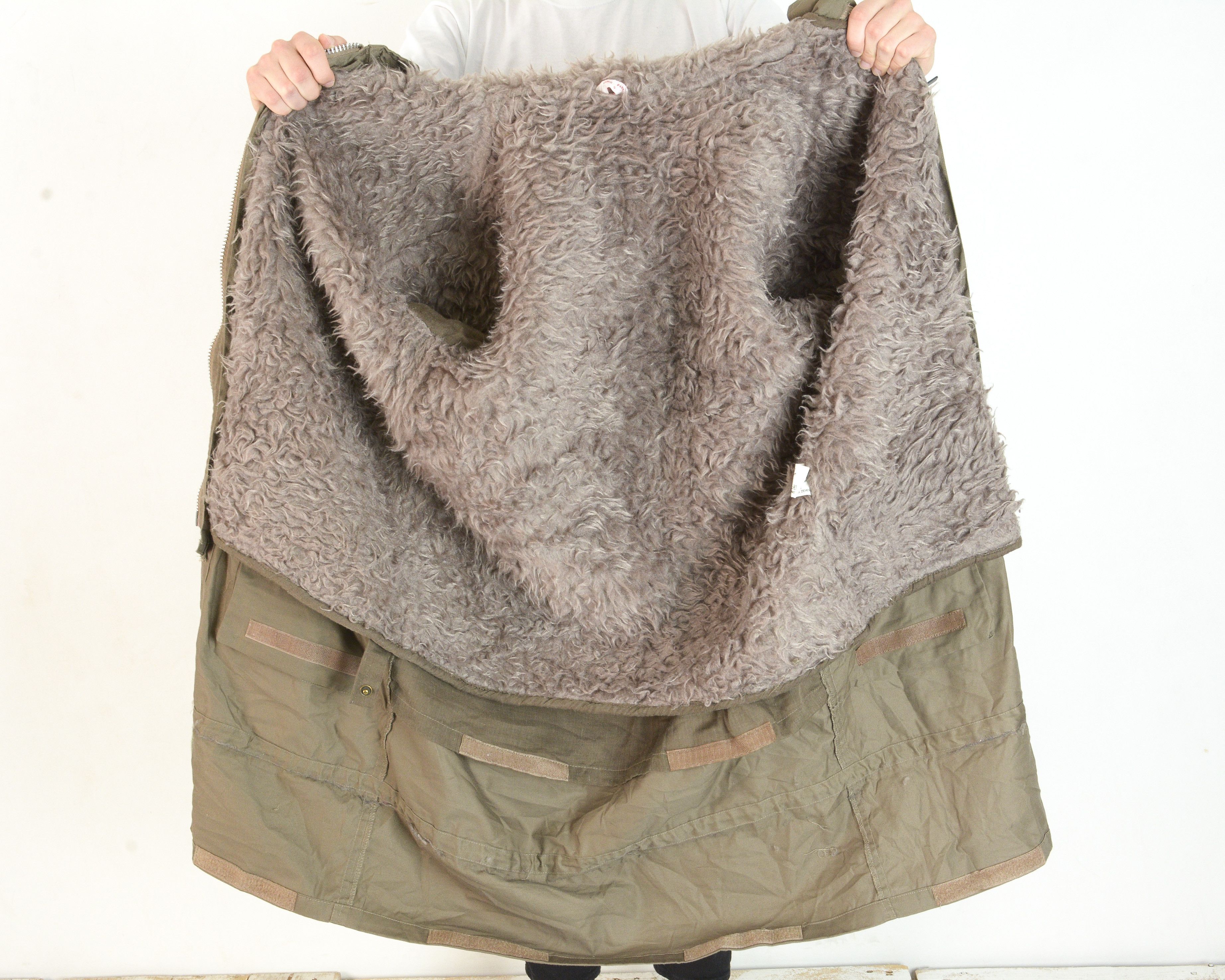 Vintage Euro Germany Army S Parka Coat Jacket w sherpa lining Size US S / EU 44-46 / 1 - 7 Thumbnail