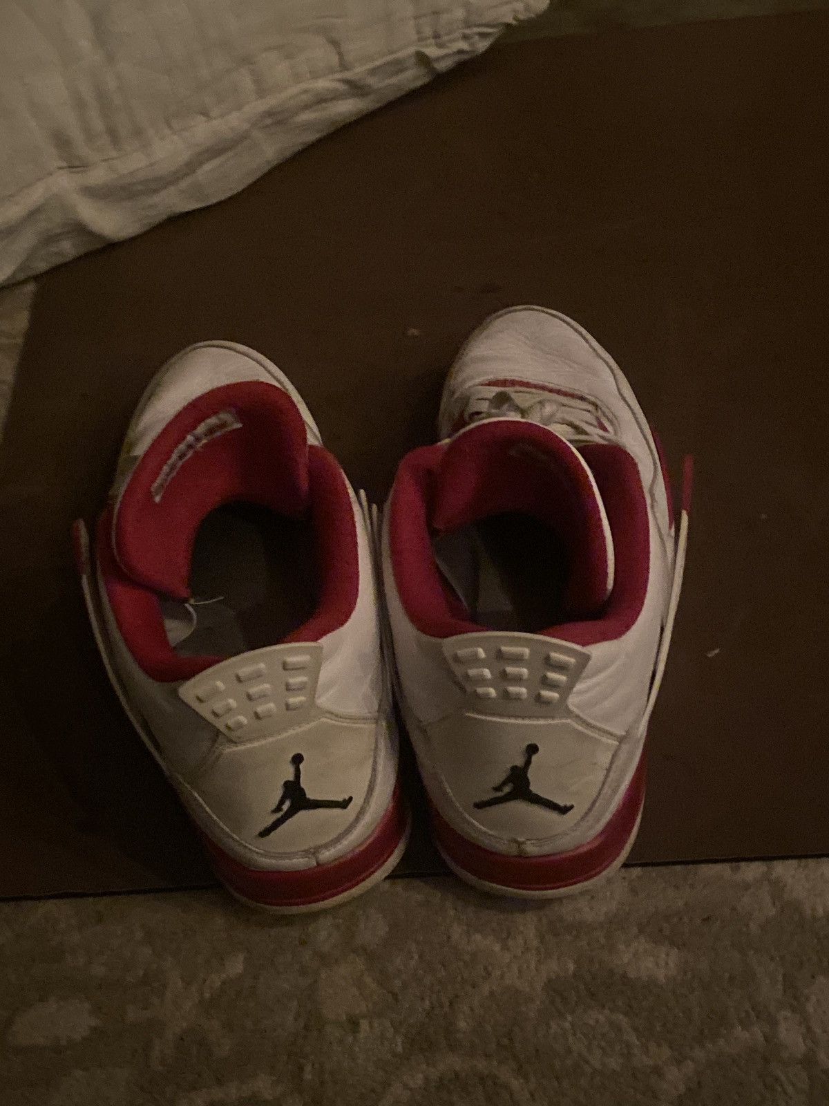 Jordan Brand Jordan 4 White and Red Size US 14 / EU 47 - 3 Thumbnail