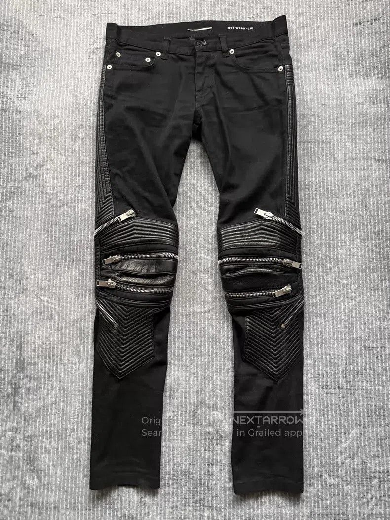 Saint Laurent Paris Saint Laurent Paris Double Zip Moto Pants i Size US 27 - 2 Thumbnail