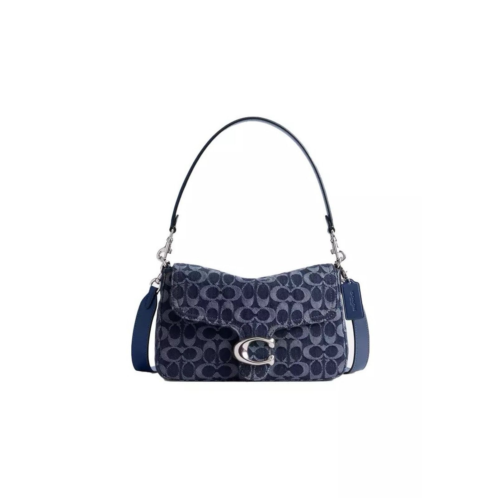 Coach NWT COACH Chain Tabby Shoulder Bag Denim Deep Blue CAN00 Size ONE SIZE - 10 Thumbnail