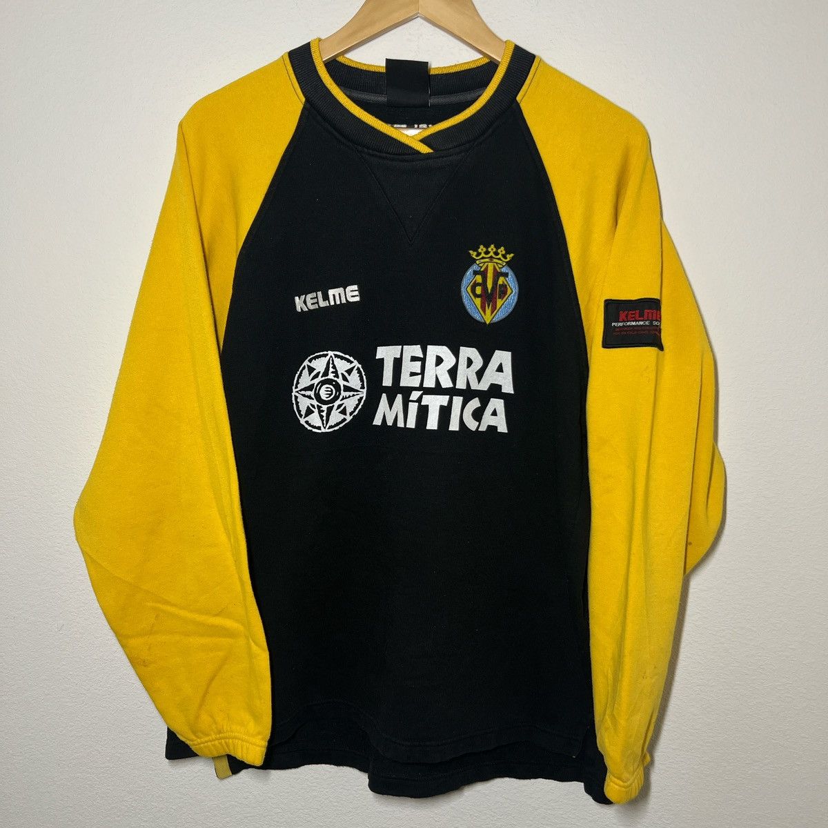 Vintage Villarreal 90s Kelme Sweatshirt | Vintage Soccer Size US M / EU 48-50 / 2 - 1 Thumbnail