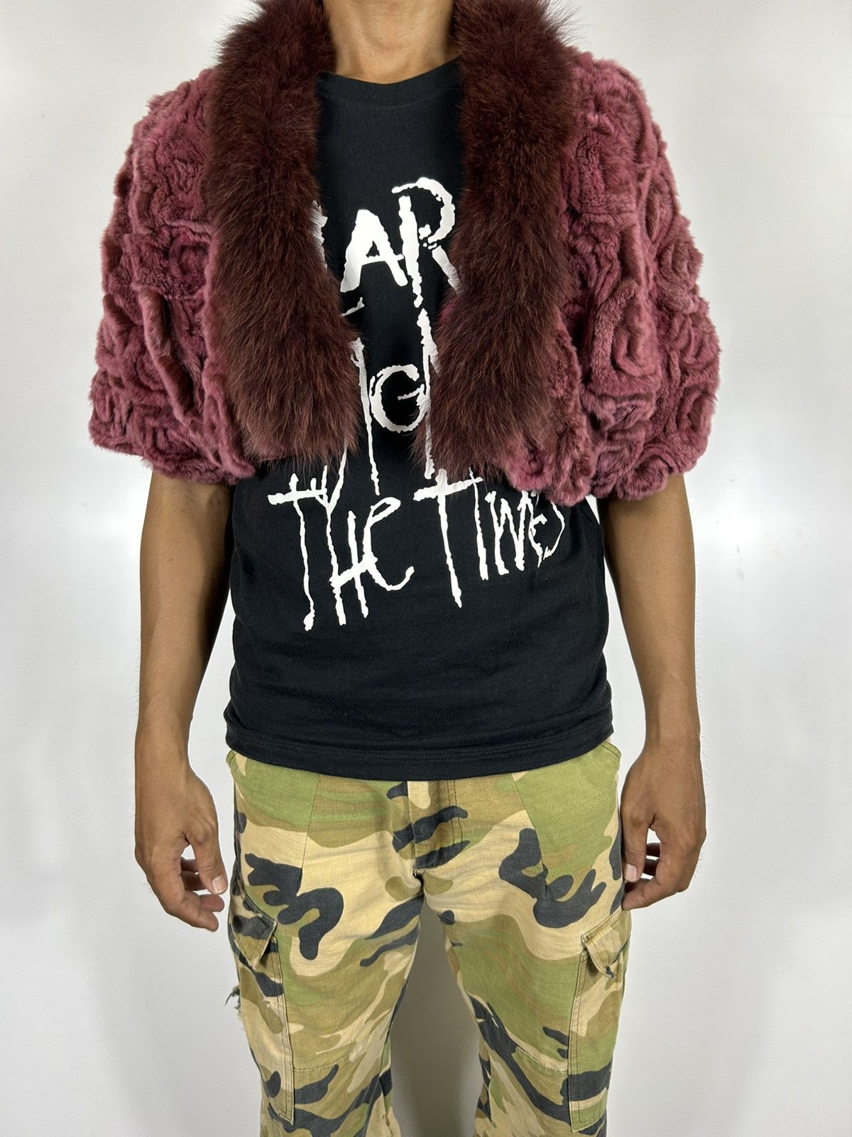 Japanese Brand 🔥Arborente Faux Fur Cropped Jacket Size M / US 6-8 / IT 42-44 - 14 Thumbnail