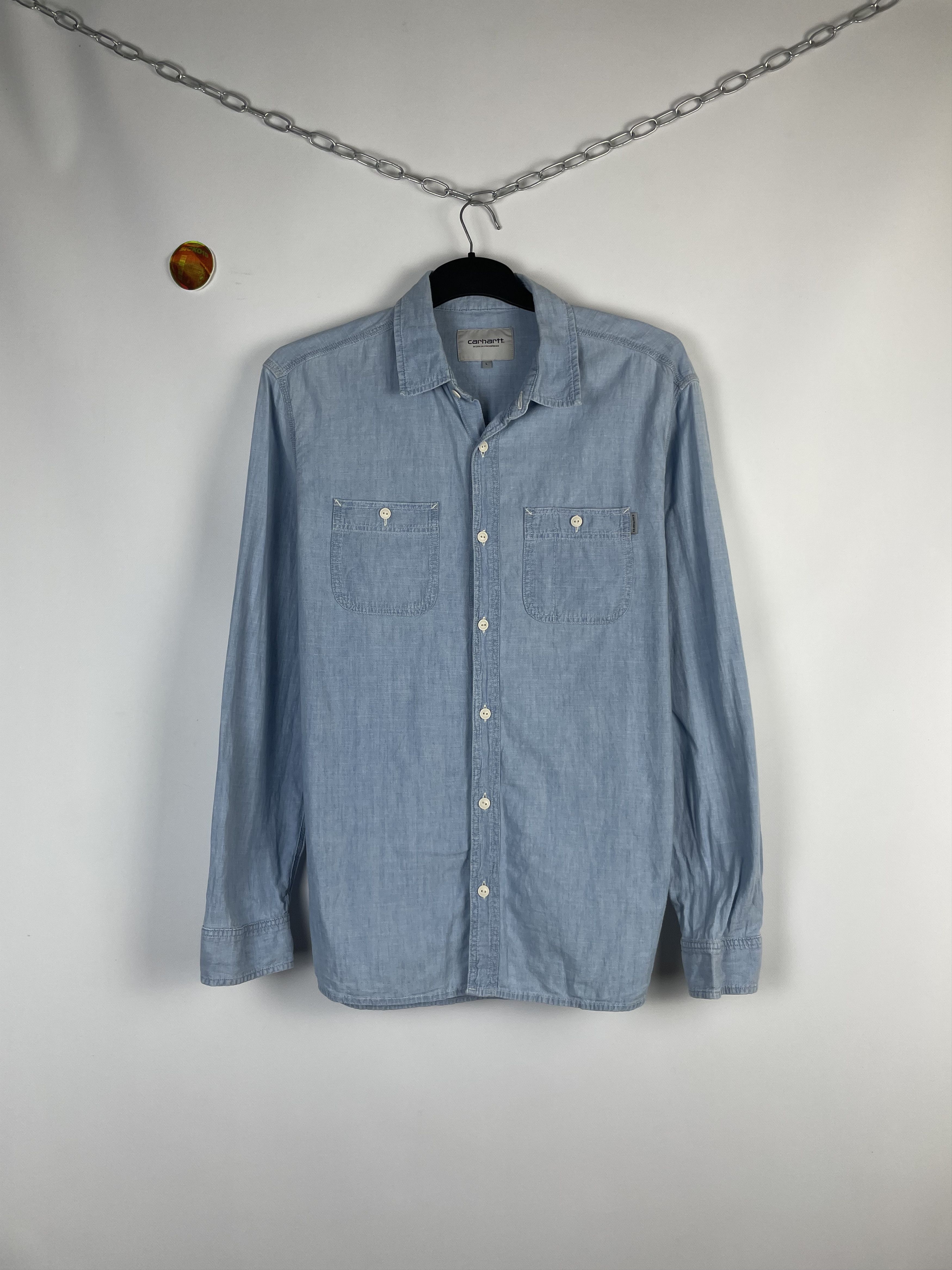 Carhartt Wip Carhartt Mens Denim Shirt Size US L / EU 52-54 / 3 - 1 Thumbnail