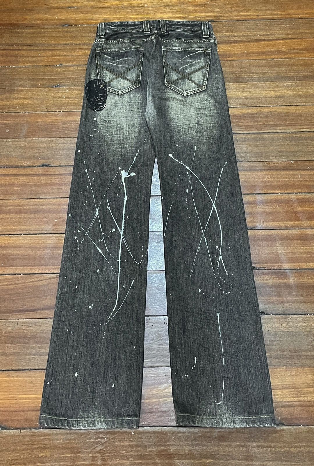 If Six Was Nine × Japanese Brand × Vintage Rare Design Vintage Rattle Trap Distressed Art Jeans 1990s Size US 33 - 2 Thumbnail