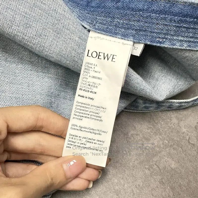 Loewe Loewe Blue Cotton Womens Cardigan . Size XXS / US 00 / IT 34 - 5 Thumbnail
